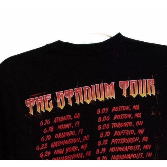 Tee Styled Premium Men Black Cotton Graphic Spell Out Crew Neck Short Sleeve M - Picture 6 of 7